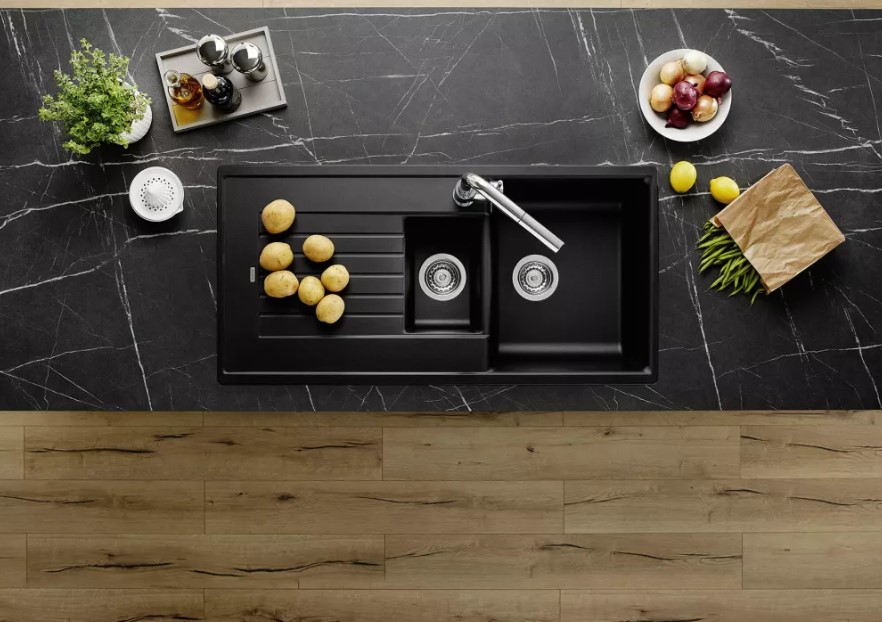 Мойка Бланко Zia 6 S Silgranit черный чаша справа 526021 фото 2 Мойка Blanco Zia 6 S Silgranit черный чаша справа 526021 фото 2