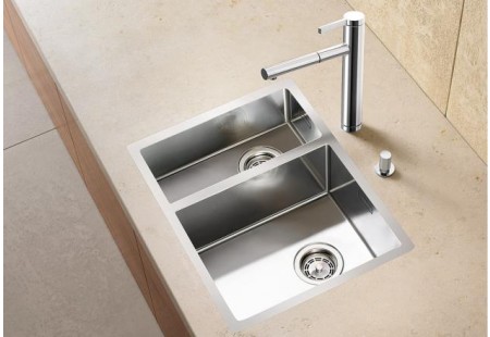 Мойка Бланко Claron 340/180-IF/N нержавеющая сталь полированная чаша справа клапан-автомат InFino 521608 фото 3 Мойка Blanco Claron 340/180-IF/N нержавеющая сталь полированная чаша справа клапан-автомат InFino 521608 фото 3