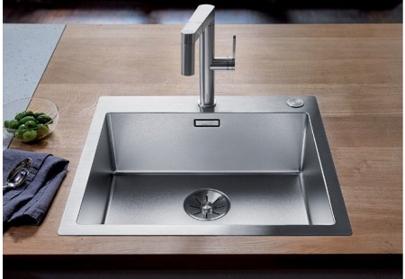 Мойка Бланко Claron 400-IF/A Durinox® отводная арматура InFino® нержавеющая сталь полированная клапан-автомат InFino 523392 фото 2 Мойка Blanco Claron 400-IF/A Durinox® отводная арматура InFino® нержавеющая сталь полированная клапан-автомат InFino 523392 фото 2