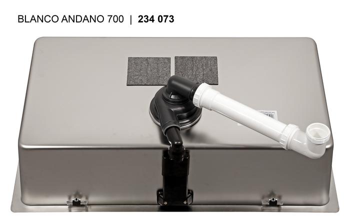 Мойка Бланко Andano 700-U нержавеющая сталь полированная клапан-автомат InFino 522971 фото 3 Мойка Blanco Andano 700-U нержавеющая сталь полированная клапан-автомат InFino 522971 фото 3