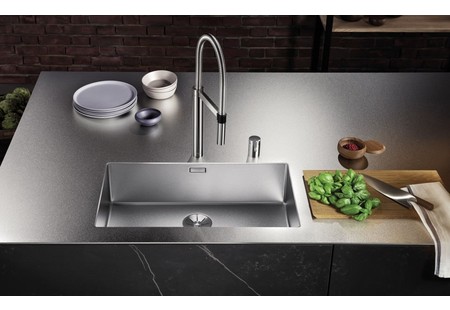 Мойка Blanco Claron 700-U Durinox нержавеющая сталь полированная клапан-автомат InFino 523387 фото 5