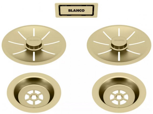Набор декоративных элементов Бланко C-overflow и InFino® Satin Gold (две чаши) 203477 фото 1 Набор декоративных элементов Blanco C-overflow и InFino® Satin Gold (две чаши) 203477 фото 1
