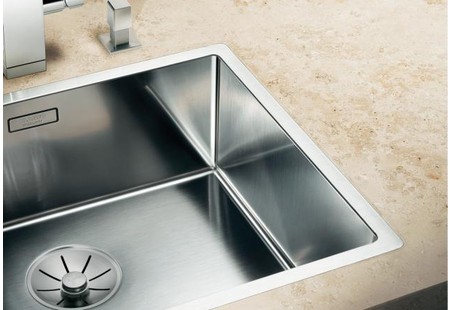 Мойка Бланко Claron 400-IF Durinox® отводная арматура InFino® нержавеющая сталь полированная клапан-автомат InFino 523389 фото 4 Мойка Blanco Claron 400-IF Durinox® отводная арматура InFino® нержавеющая сталь полированная клапан-автомат InFino 523389 фото 4