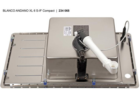 Мойка Бланко Andano XL 6S-IF Compact нержавеющая сталь полированная клапан-автомат InFino 523001 фото 3 Мойка Blanco Andano XL 6S-IF Compact нержавеющая сталь полированная клапан-автомат InFino 523001 фото 3