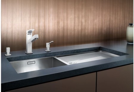 Мойка Blanco Claron 400/550-T-U чаша слева нержавеющая сталь полированная 521601 фото 2