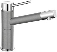 Сантехника Бланко на сайте официального дилера Смеситель Blanco Alta compact chrome/Silgranit алюметаллик 515316