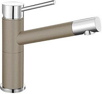 Сантехника Бланко на сайте официального дилера Смеситель Blanco Alta compact chrome/Silgranit серый бежевый 517633