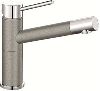 Сантехника Бланко на сайте официального дилера Смеситель Blanco Alta compact chrome/Silgranit жемчужный 520729