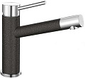 Смеситель Бланко Alta compact chrome/Silgranit антрацит 515323 фото 1 Смеситель Blanco Alta compact chrome/Silgranit антрацит 515323 фото 1