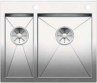 Сантехника Бланко на сайте официального дилера Мойка Blanco Zerox 340/180-IF/A нержавеющая сталь полированная клапан-автомат InFino 521642