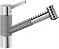 Смеситель Blanco Tivo-S chrome/Silgranit алюметаллик 517611 фото 1