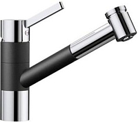 Сантехника Бланко на сайте официального дилера Смеситель Blanco Tivo-S chrome/Silgranit бежевый 526279
