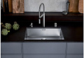 Мойка Blanco Claron 700-U Durinox нержавеющая сталь полированная клапан-автомат InFino 523387 фото 2