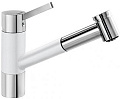 Смеситель Бланко Tivo-S chrome/Silgranit белый 517613 фото 1 Смеситель Blanco Tivo-S chrome/Silgranit белый 517613 фото 1