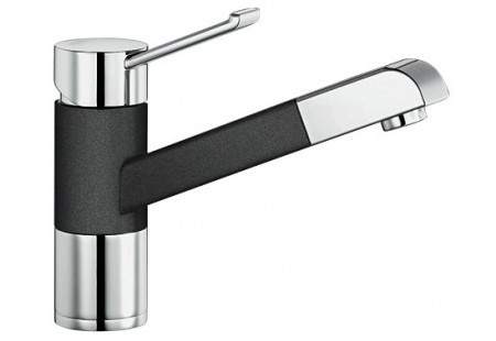 Смеситель Blanco Zenos-S chrome/Silgranit антрацит 517819