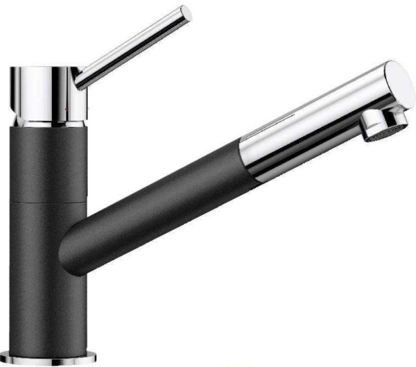 Смеситель Blanco Kano-S Silgranit черный 526174