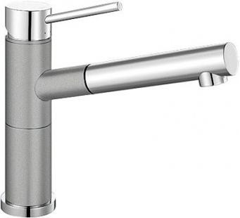 Смеситель Blanco Alta-S compact chrome/Silgranit алюметаллик 515326