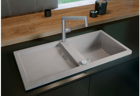 Мойка Blanco ADON XL 6S SILGRANIT черный клапан-автомат InFino 525837