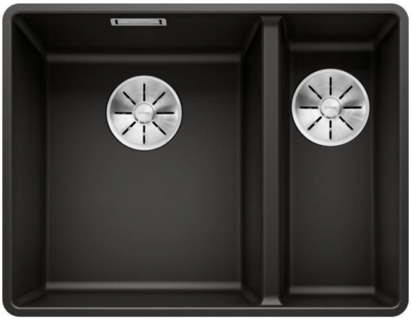 Мойка Blanco SUBLINE 340/160-F черный клапан-автомат InFino 525984