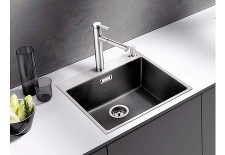 Мойка Blanco SUBLINE 500-IF/A черный клапан-автомат InFino 525999
