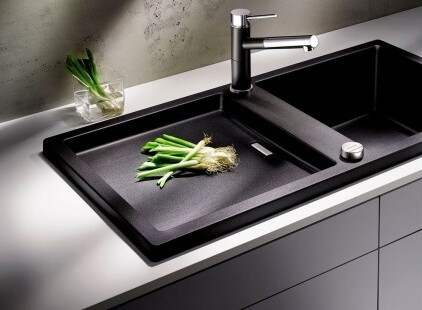 Мойка Blanco ADON XL 6S SILGRANIT черный клапан-автомат InFino 525837