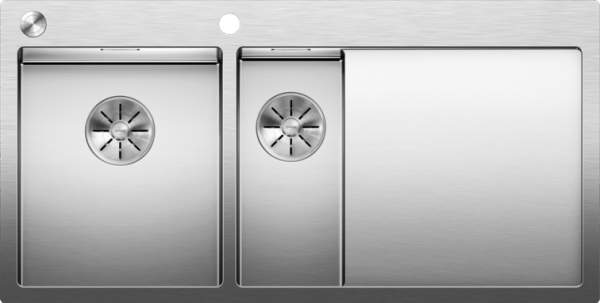 Мойка Blanco Claron 6S-IF/A крыло нержавеющая сталь полированная чаша слева клапан-автомат InFino 521646