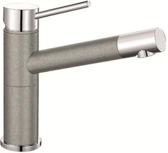 Смеситель Blanco Alta compact chrome/Silgranit жемчужный 520729