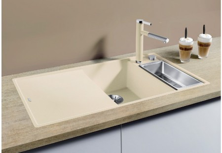 Мойка Blanco AXIA III 6 S-F антрацит чаша справа клапан-автомат InFino 523483