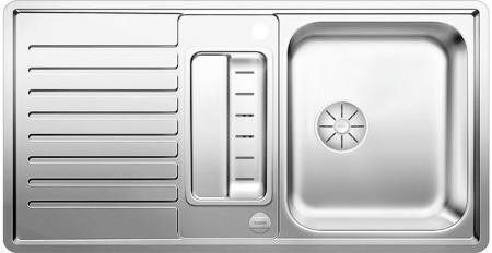 Мойка Blanco Classic PRO 5 S-IF InFino® нержавеющая сталь полированная клапан-автомат InFino 523663
