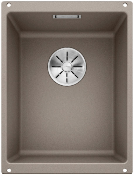 Мойка Blanco SUBLINE 320-U SILGRANIT серый бежевый клапан-автомат InFino 523414