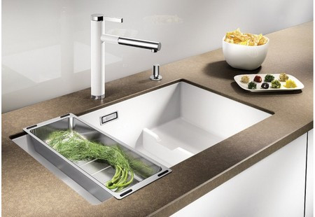 Мойка Blanco SUBLINE 700-U Level SILGRANIT белый чаша слева клапан-автомат InFino 523538
