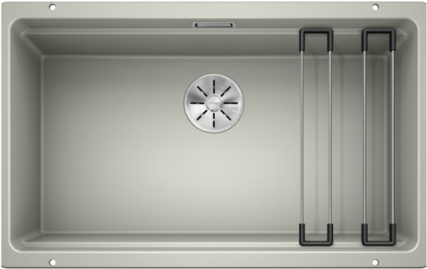 Мойка Blanco Etagon 700-U SILGRANIT® PuraDur® жемчужный клапан-автомат InFino 525170