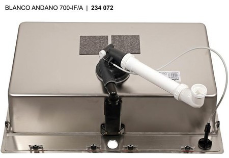 Мойка Blanco Andano 700-IF-A нержавеющая сталь полированная клапан-автомат InFino 525246