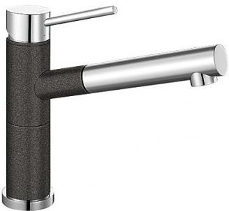 Смеситель Blanco Alta-S compact chrome/Silgranit антрацит 515333