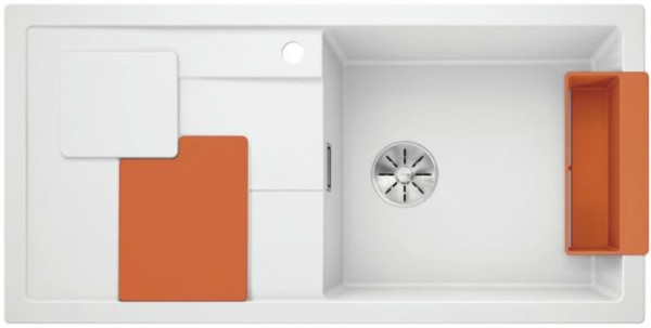 Мойка Blanco SITY XL 6 S orange белый чаша справа клапан-автомат InFino 525059