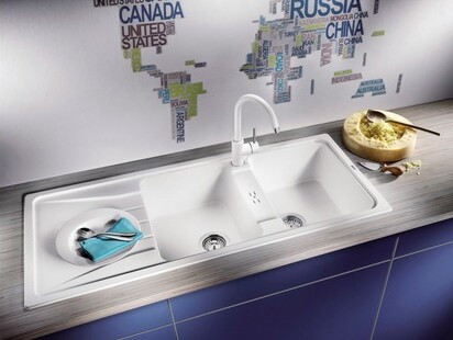 Смеситель Бланко MIDA Silgranit белый 524204 Смеситель Blanco MIDA Silgranit белый 524204