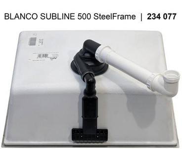 Мойка Blanco SUBLINE 500-IF черный клапан-автомат InFino 525997