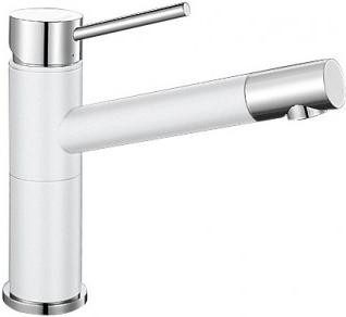 Смеситель Blanco Alta compact chrome/Silgranit белый 515317
